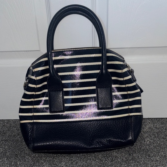 Kate Spade navy blue and Cream Striped Women’s purse - Picture 5 of 16